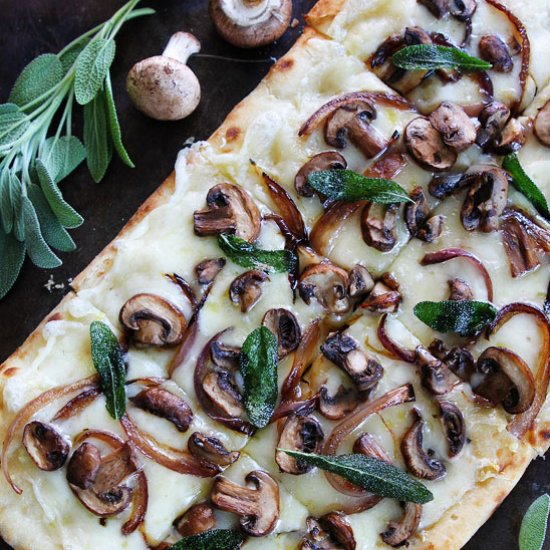 Mushroom Fontina Flatbread