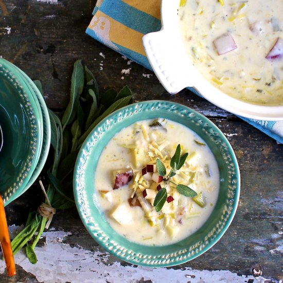 Pear Cheddar Chowder