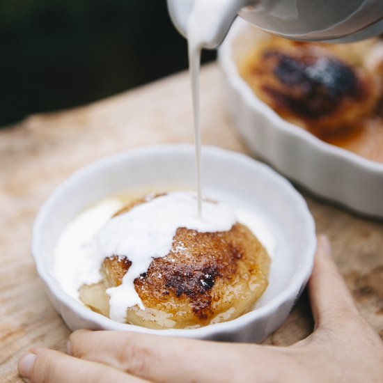 Apple Dumplings with Cider Sauce