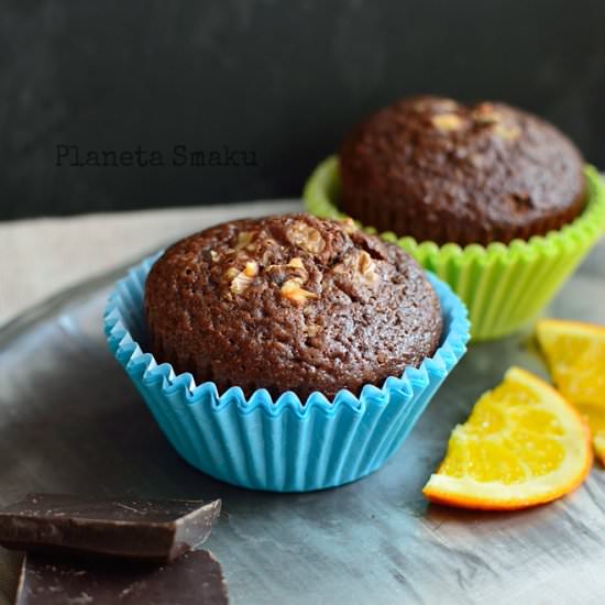 Chocolate and Orange Muffins