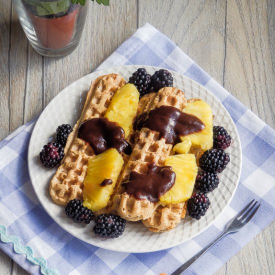 Banana Flour Waffle Dippers