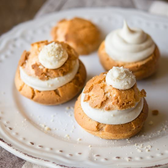 Chestnut Chocolate Profiteroles