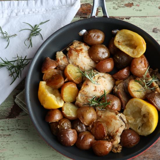 Rosemary Skillet Chicken & Potatoes