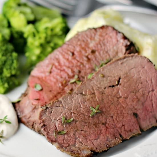 Garlic Herb Beef Tenderloin Roast