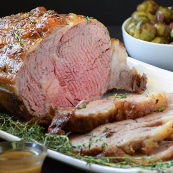 Garlic Crusted Prime Rib Roast