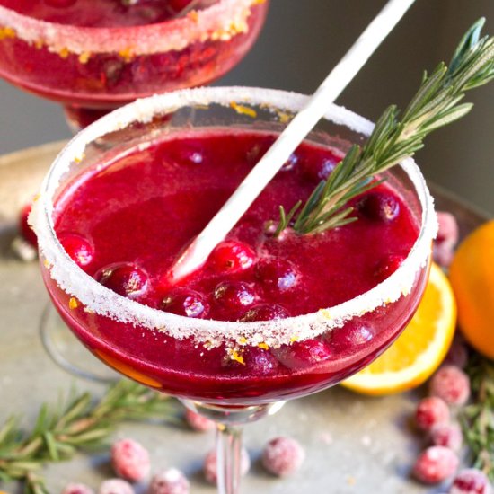 Holiday Cranberry Citrus Margarita