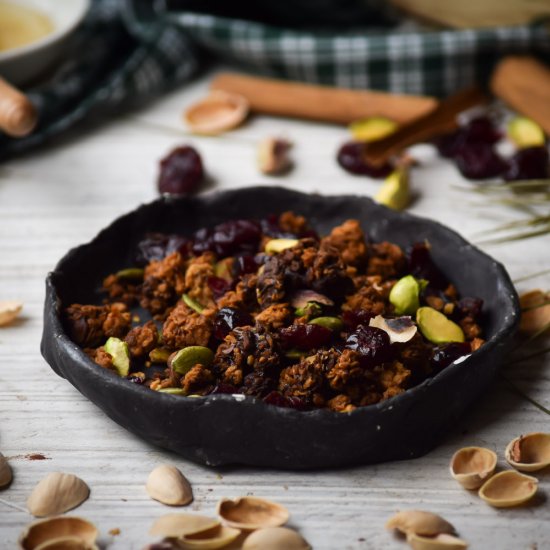 Chocolate Craisin Pistachio Granola