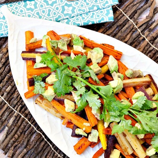 Roasted Carrot Salad Orange Dressing