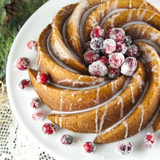 Glazed Gingerbread Bundt Cake