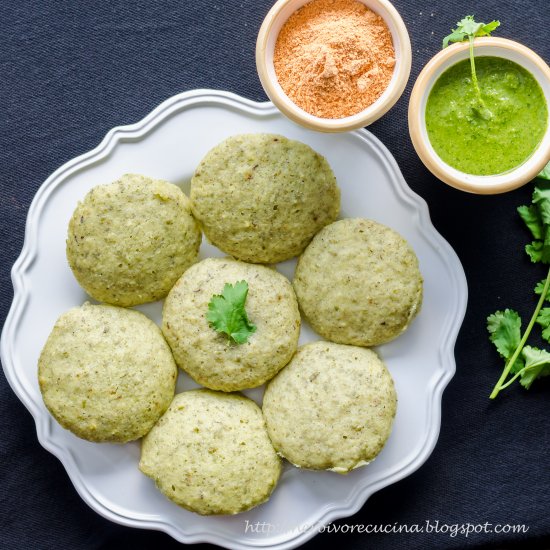 Green Moong Dal Idli