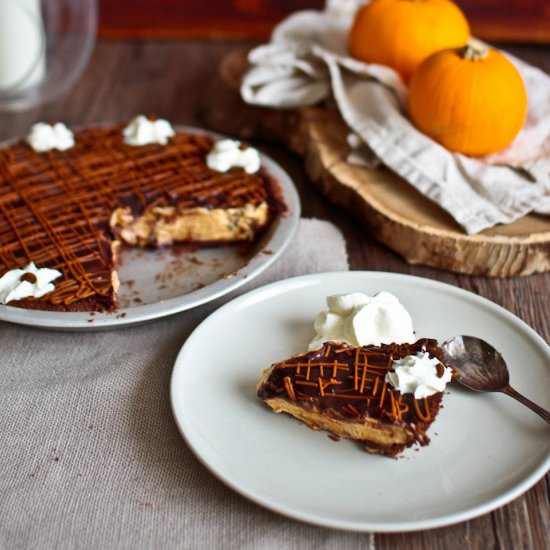 Triple Layer Chocolate Pumpkin Pie