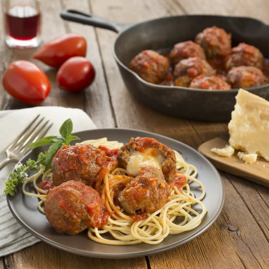 Mozzarella Stuffed Meatball