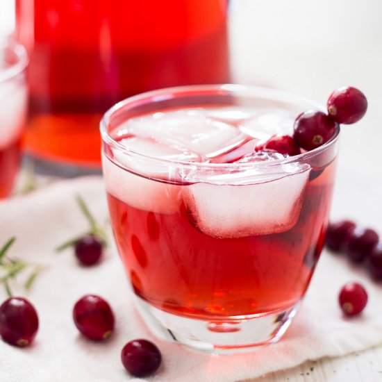 Apple Cranberry Ginger Ale Spritzer