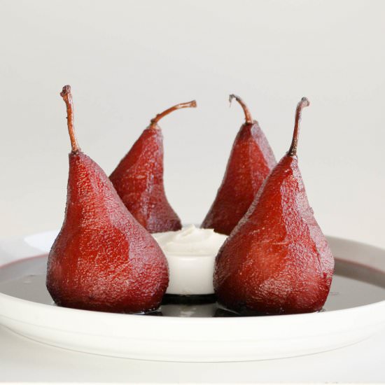 Port Poached Pears