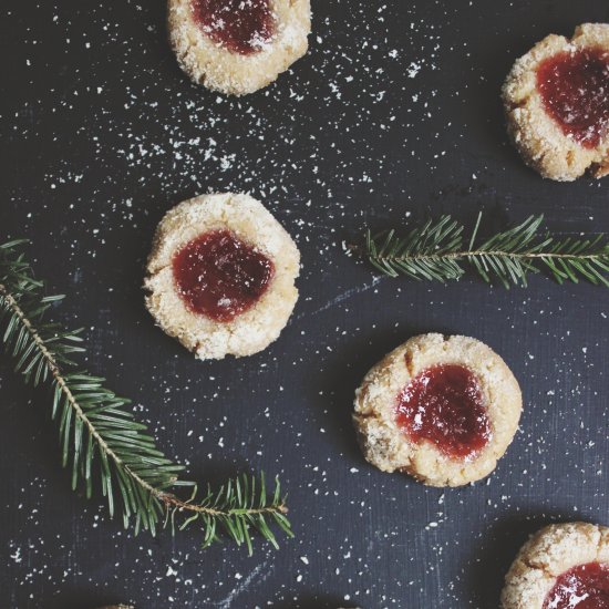 Vegan Thumbprint Cookies