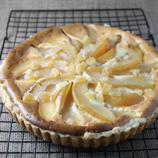 Poached Pear Tart