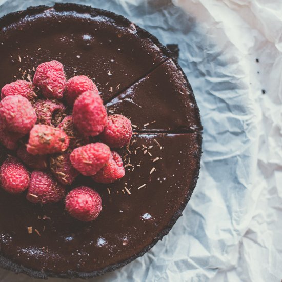 Chocolate Raspberry Truffle Tart