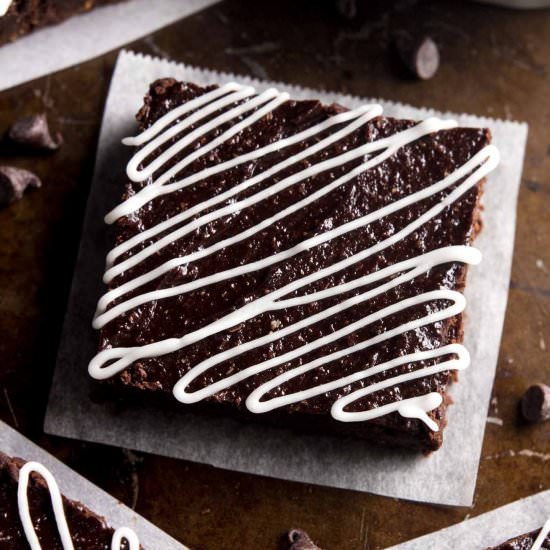 Fudgy Peppermint Mocha Brownies