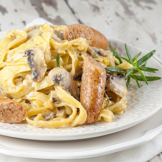 Creamy mushroom pasta