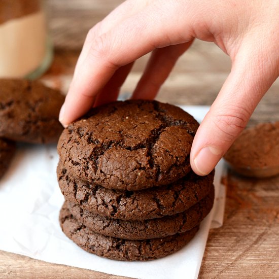 Chocolate Ginger Molasses Cookies