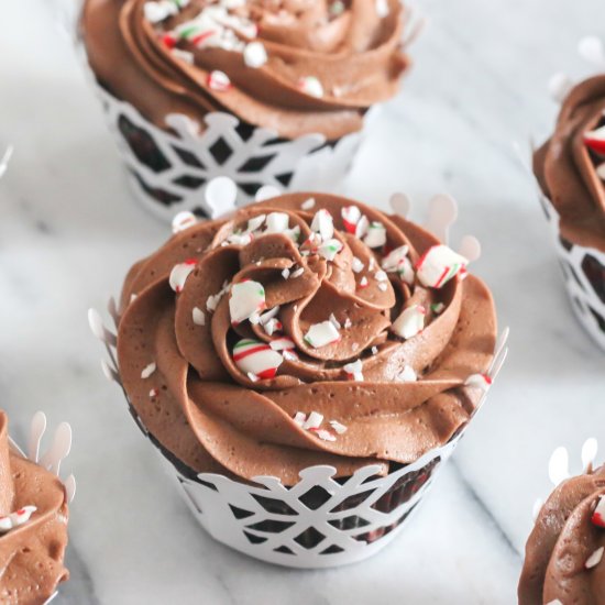 mint chocolate cupcakes