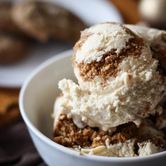 Brown Butter Gingerbread Ice Cream