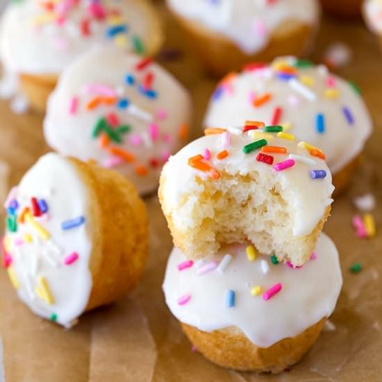 Sugar Cookie Donut Muffins