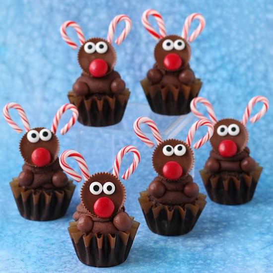 Chocolate Rudolph Cupcakes