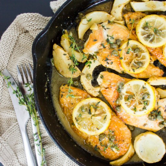 Lemon Artichoke Chicken Piccata