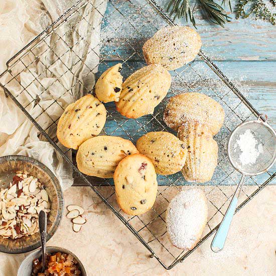 Stollen Madeleines with Lemon