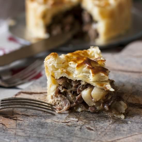 Duck Confit and Pear Pie