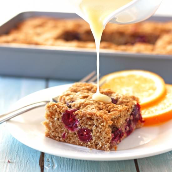 Cranberry Orange Snack Cake