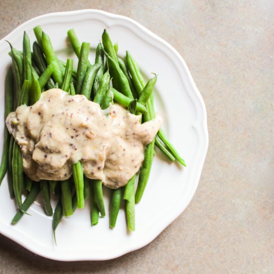 Green Beans with a Creamy Sauce