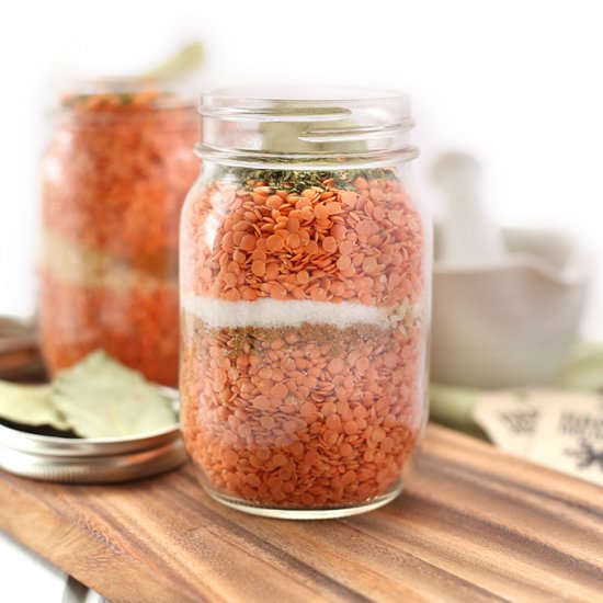 Moroccan Lentil Soup in a Jar