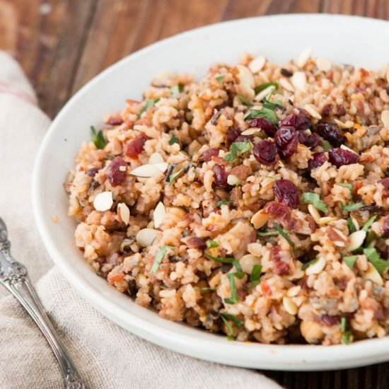 orange cranberry almond rice pilaf