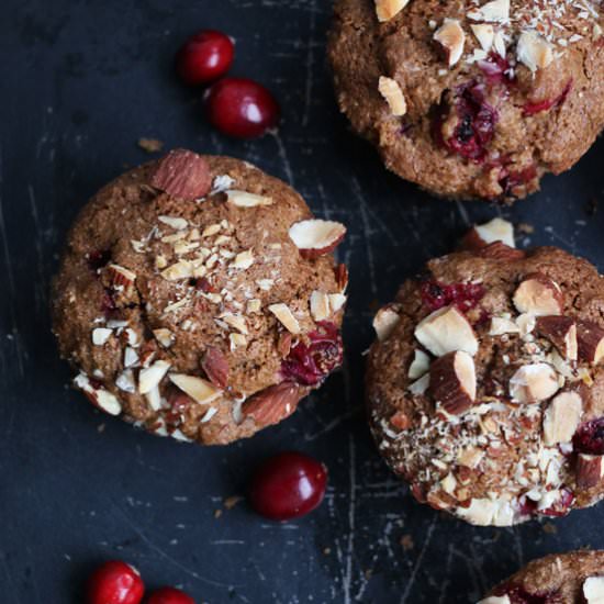 Cranberry, Almond Orange Muffins