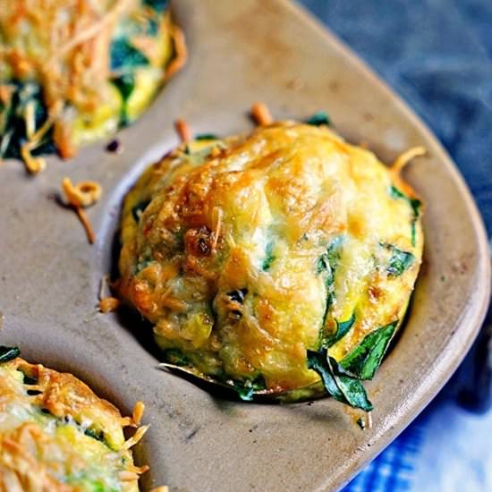 Sausage Egg Cups with Spinach