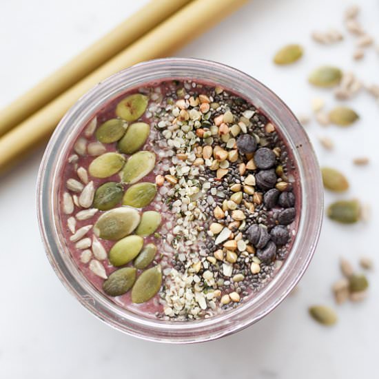 Energizing Maca Acai Smoothie