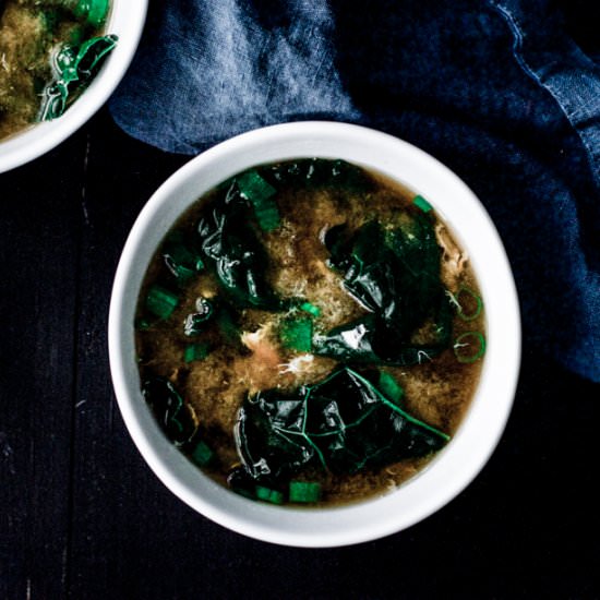 Best Kale & Egg Drop Soup