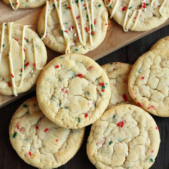 Christmas Sprinkle Cookies