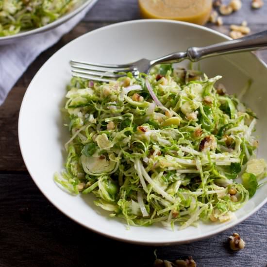 Shaved Brussels Sprouts Salad