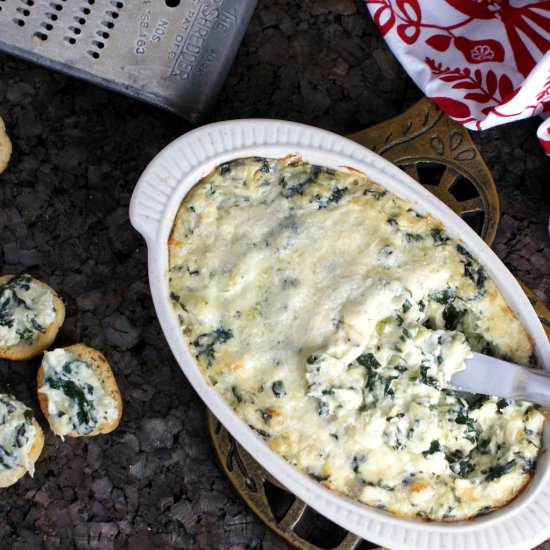 Ricotta Spinach Artichoke Dip