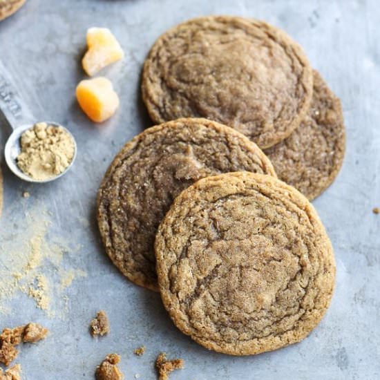 Chewy Ginger Orange Cookies