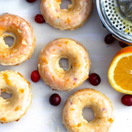 Cranberry & Orange Doughnuts