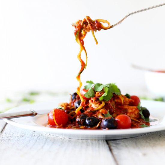 Mediterranean Chicken with Zoodles