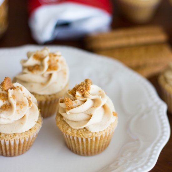 Biscoff Miniature Cupcakes