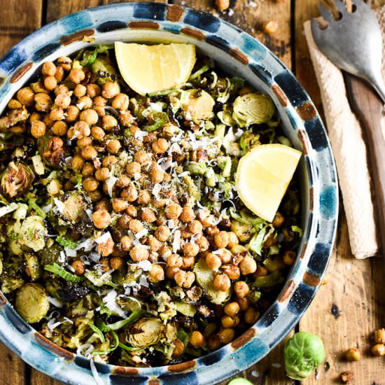 Brussels Sprouts Caesar Salad