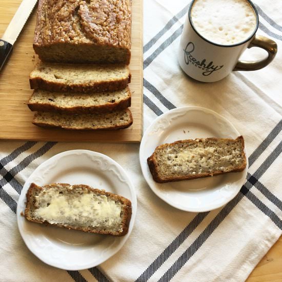 Healthy Banana Oatmeal Bread