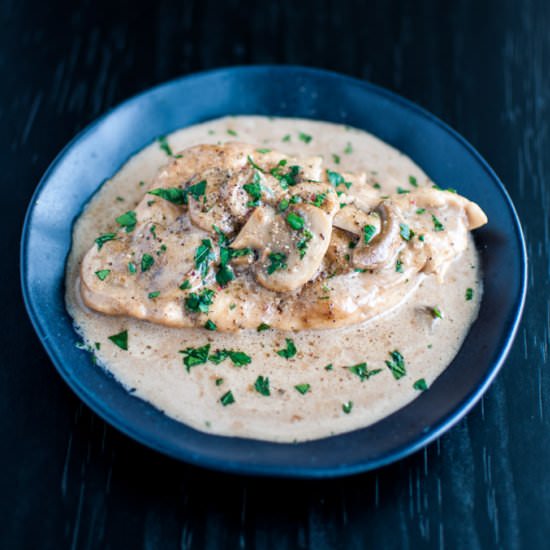 Chicken in a Mushroom Marsala Sauce