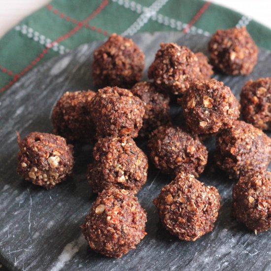 Hazelnut Chocolate Energy Bites